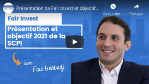 Présentation de la SCPI Fair Invest & objectifs de rendement pour 2021